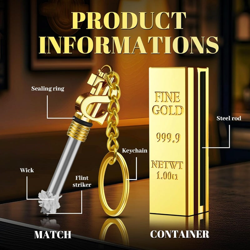 Luxury Gold Permanent Lighter Match