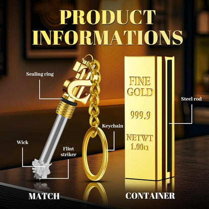 Luxury Gold Permanent Lighter Match