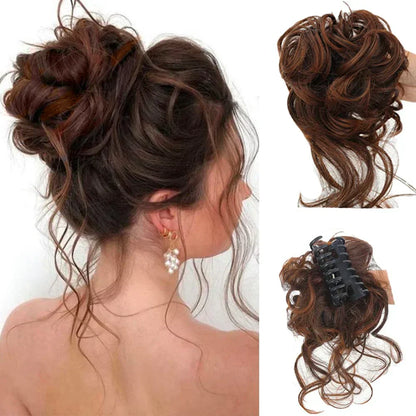 Fesara | Bouncy Bun Hair Extension - Easy Clip in Hairpiece