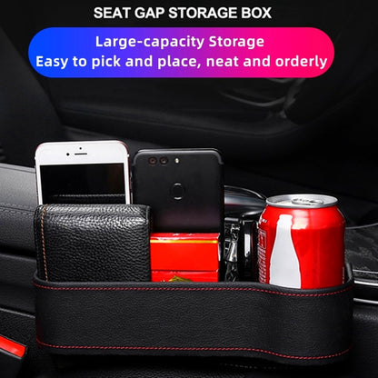 Premium Leather Auto Seat Storage Organizer