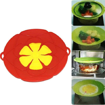 Colorful Floral Silicone Spill Proof Lid