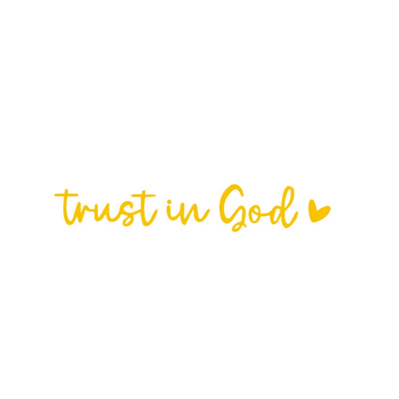Faith Inspirational Car Mirror Sticker