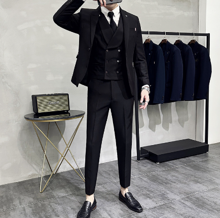 Classic 3-Piece Formal Business Suit for Men - Fesara