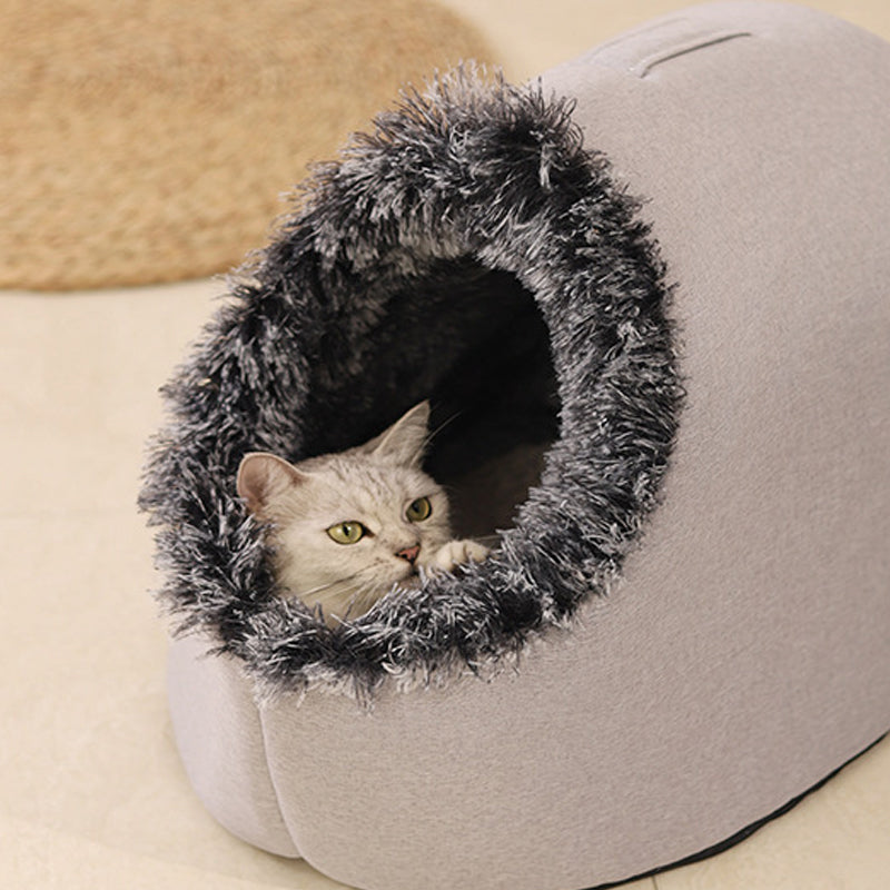 Fesara Plush Pet Hideaway Bed