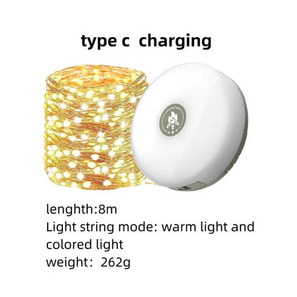 Compact Outdoor Battery String Lights - Fesara