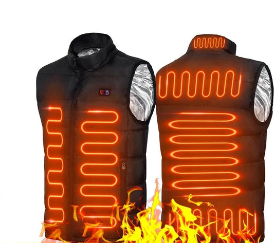Warm Thermal 9-Zone Heated Outdoor Vest - Fesara