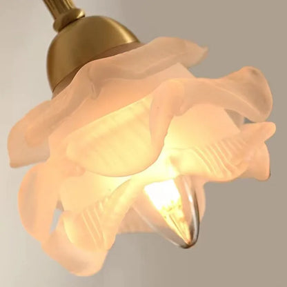 Classic Floral Glass Wall Lamp
