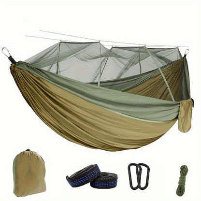 Portable Camping Hammock with Bug Net - Waterproof Outdoor Sleep Bed