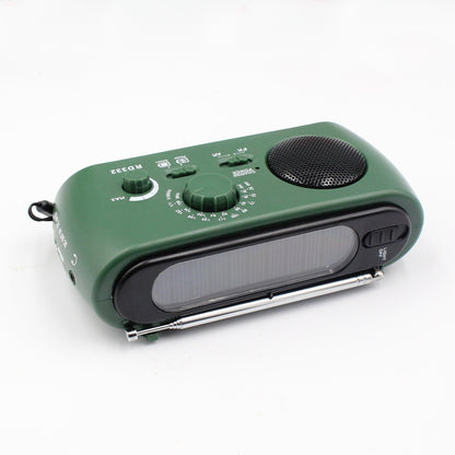 Compact Outdoor Radio with USB Charger and Flashlight