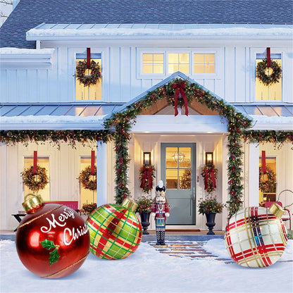 Festive Outdoor Christmas Inflatable Ball Decoration