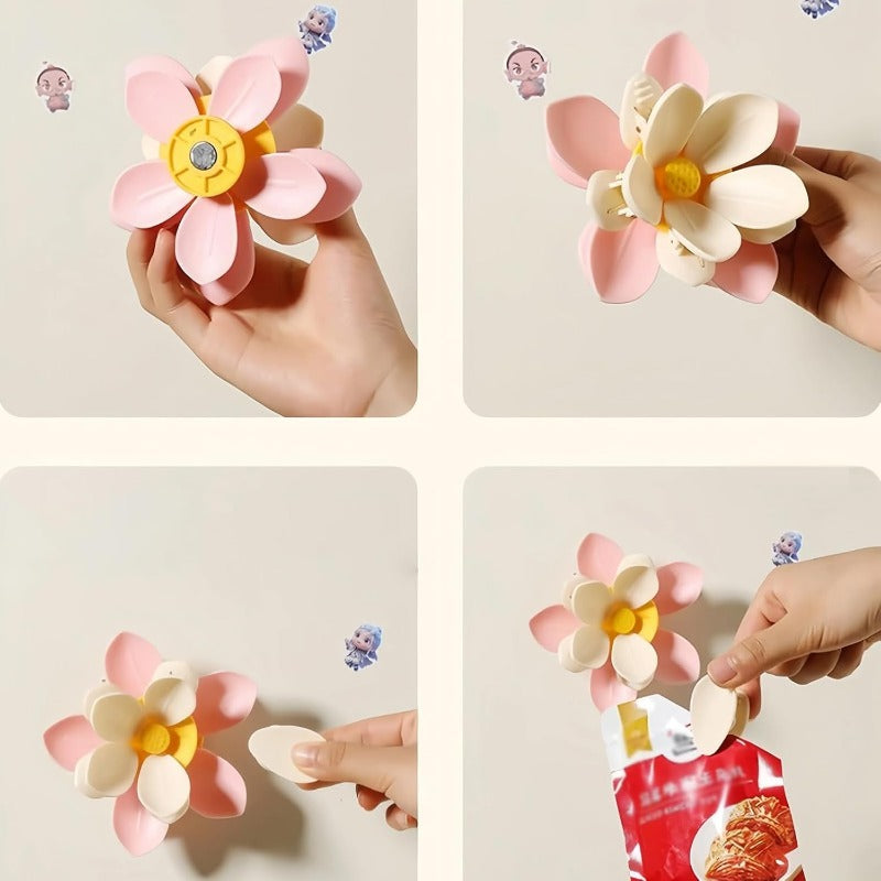 Colorful Floral Fridge Magnet Clip