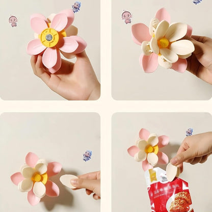 Colorful Floral Fridge Magnet Clip