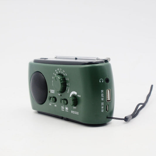 Compact Outdoor Radio with USB Charger and Flashlight - Fesara