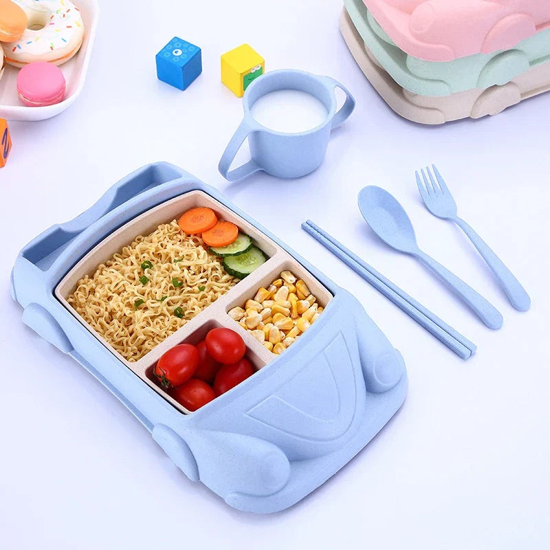 Kids' Stainless Steel Dinner Set