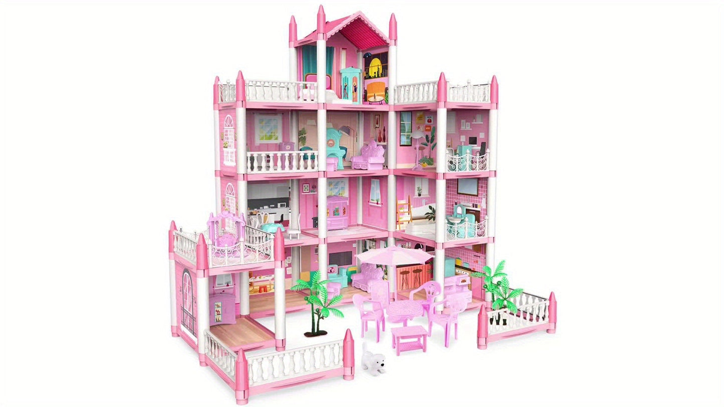 Fesara Fairy Tale Dollhouse Kit with LED Lights