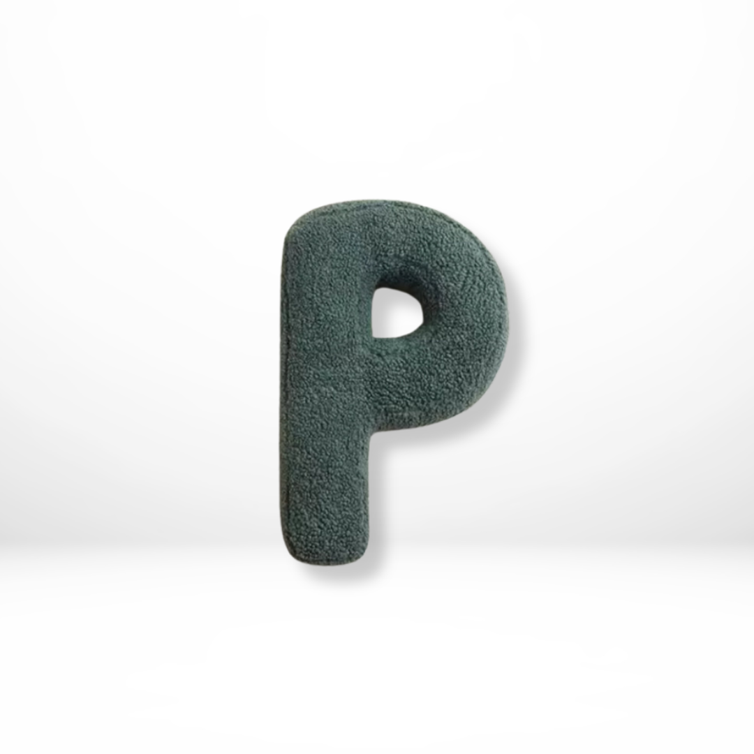 Soft Velvet Letter Pillow With Alphabet A-Z