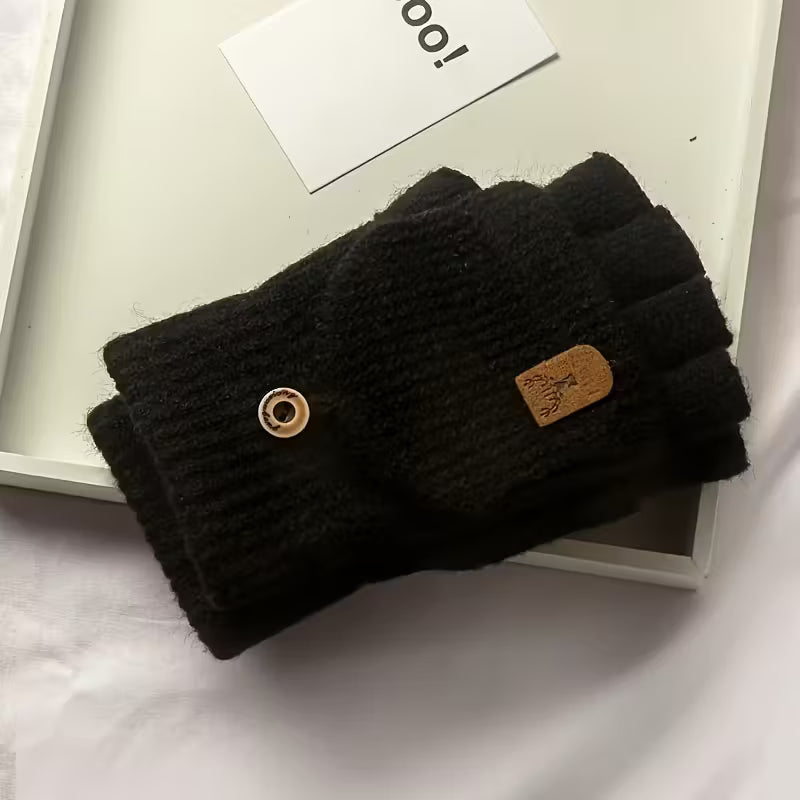 Men's Thermal Insulated Fingerless Gloves