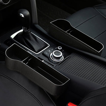 Premium Leather Auto Seat Storage Organizer