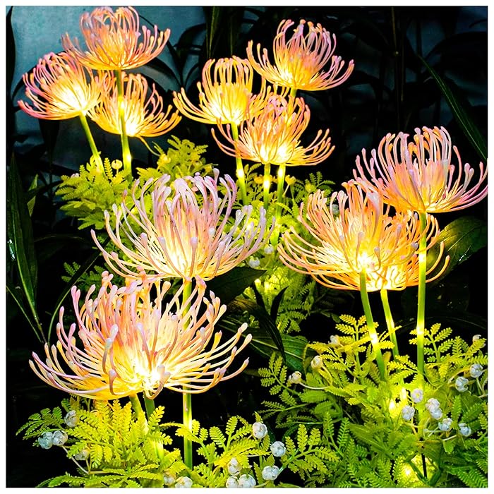 Colorful Outdoor Solar Flower Lamp