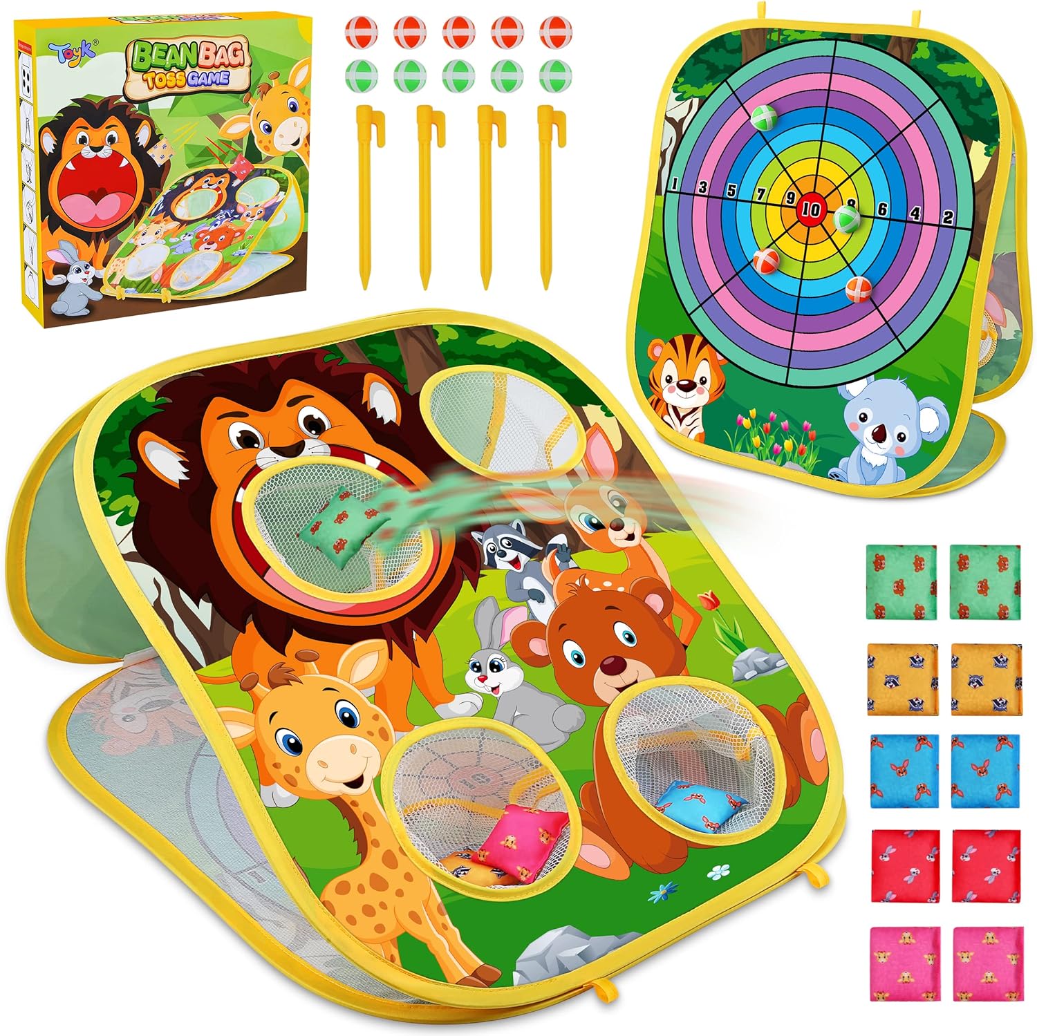Fun Outdoor Animal Bean Bag Toss Game - Fesara