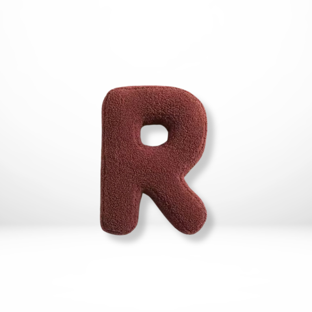 Soft Velvet Letter Pillow With Alphabet A-Z