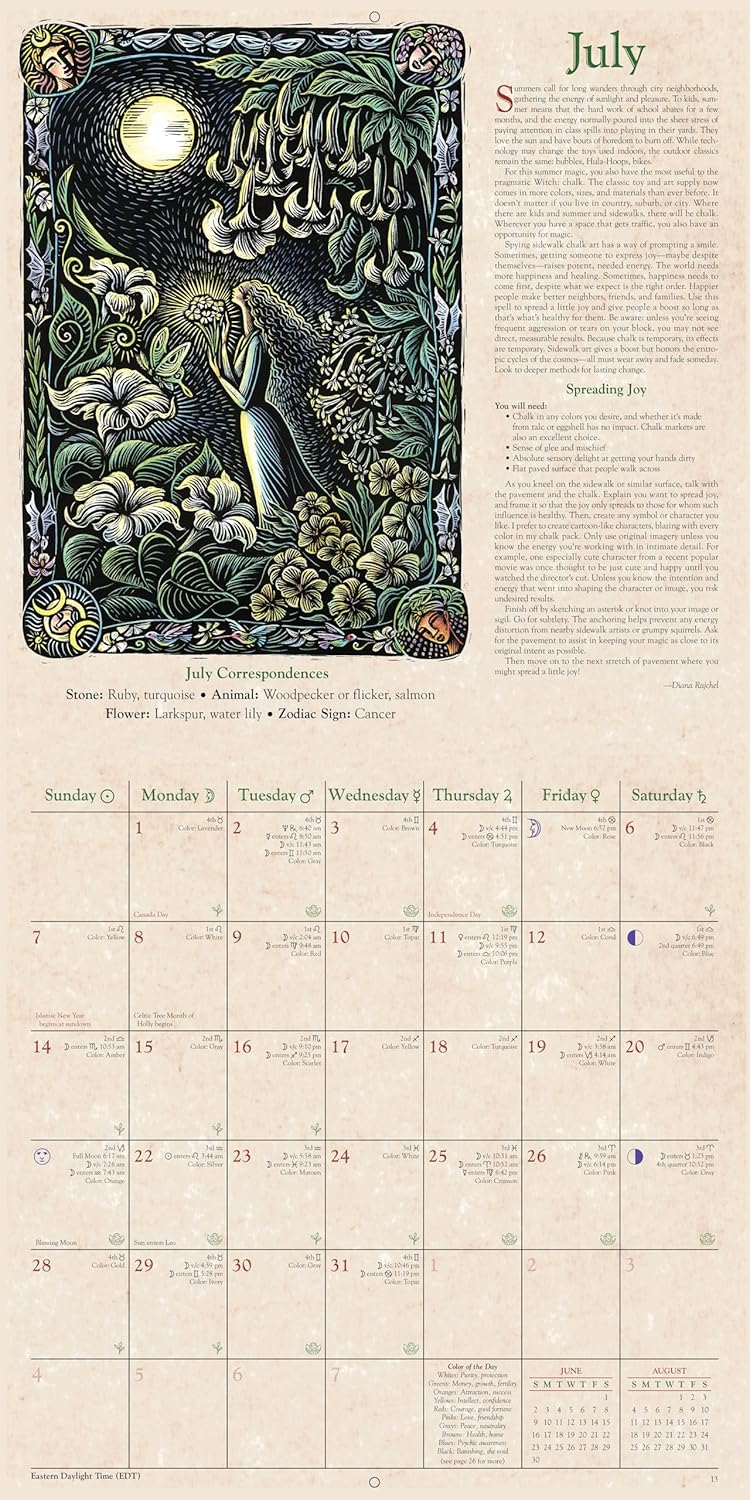 Colorful Monthly Wall Calendar