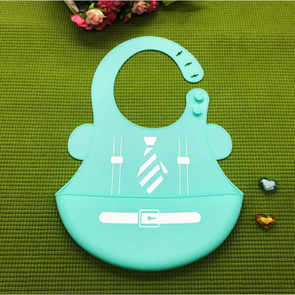 Soft Silicone Baby Bibs with Cute Animal Patterns