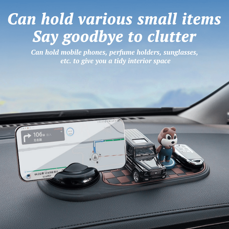 Practical Car Floor Mat with Phone Mount and Storage - Fesara