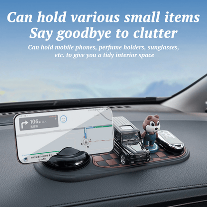 Practical Car Floor Mat with Phone Mount and Storage - Fesara