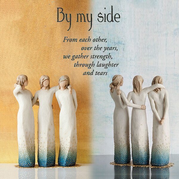 Decorative Hand Painted Figurine By My Side