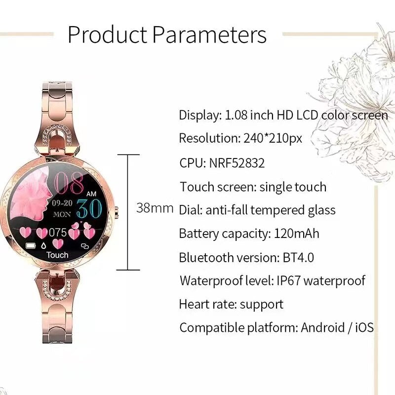 Waterproof Sports Smartwatch for Women