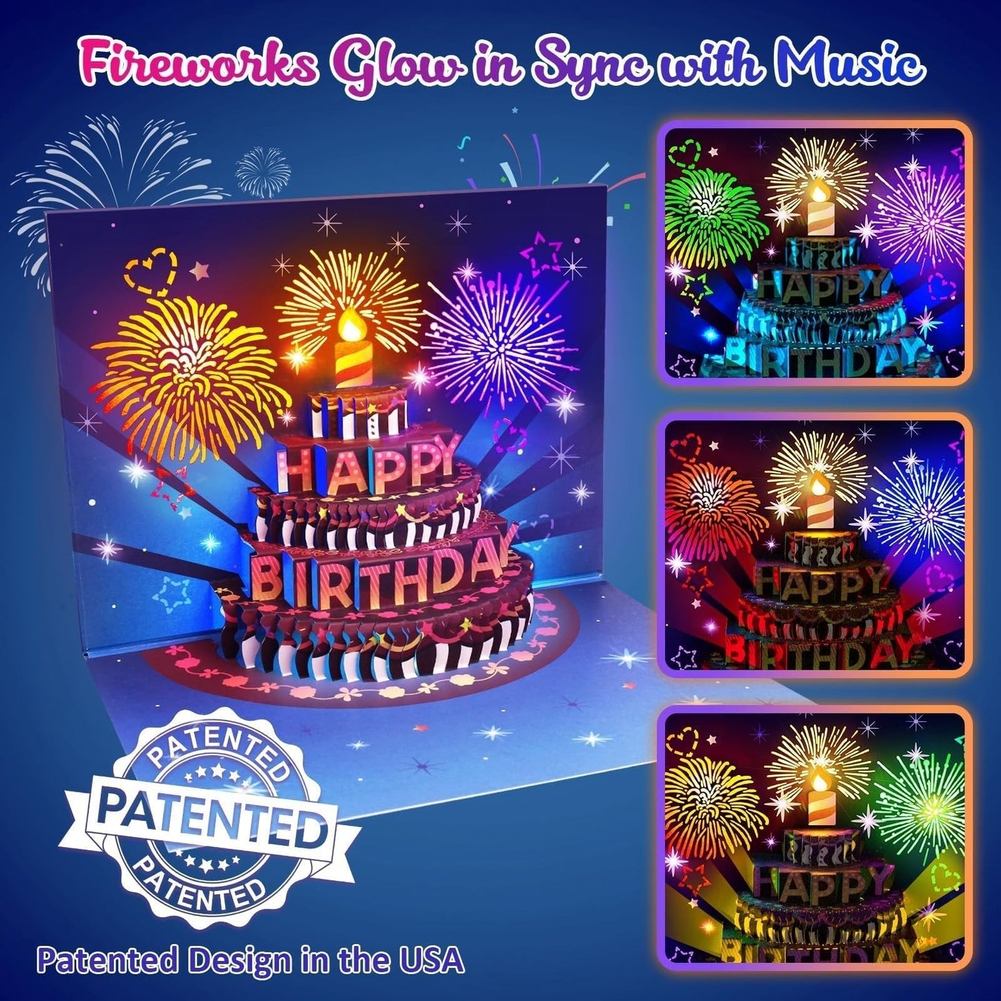 Fun LED Musical Birthday Greeting Card
