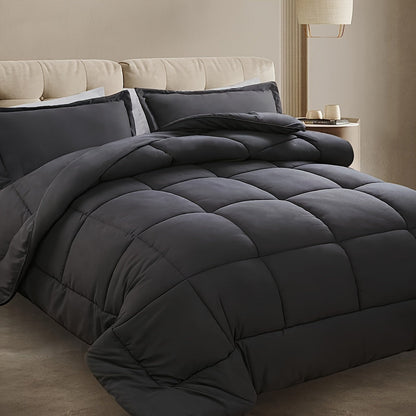Plush 3-Piece Bedding Comforter Set for Home Decor - Fesara