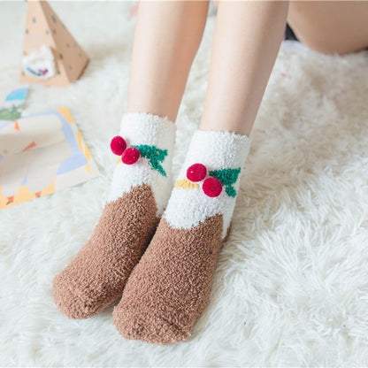 Cozy Christmas Socks Gift Set Soft Plush Design