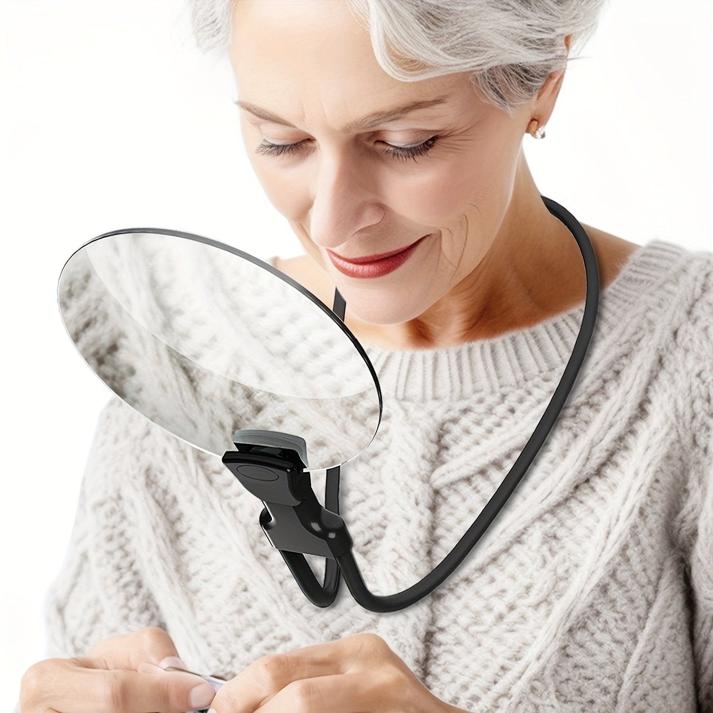 Easy View 5X Magnifying Neck Lamp for Reading - Fesara