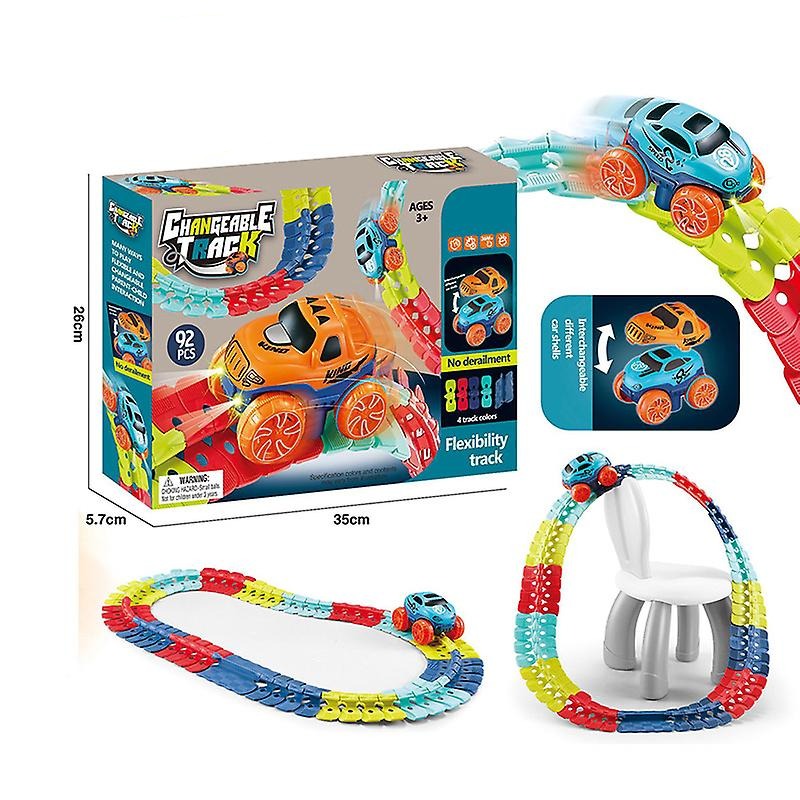 Fesara Fun LED Racing Track Set for Kids