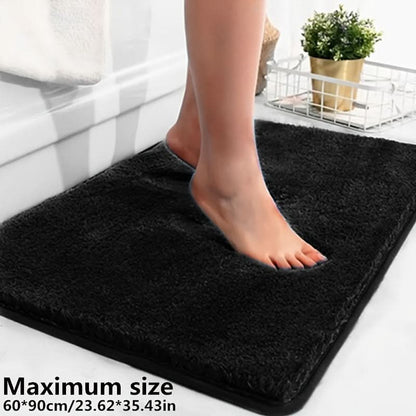 Plush Bathroom Mat with Extra Grip and Absorbency