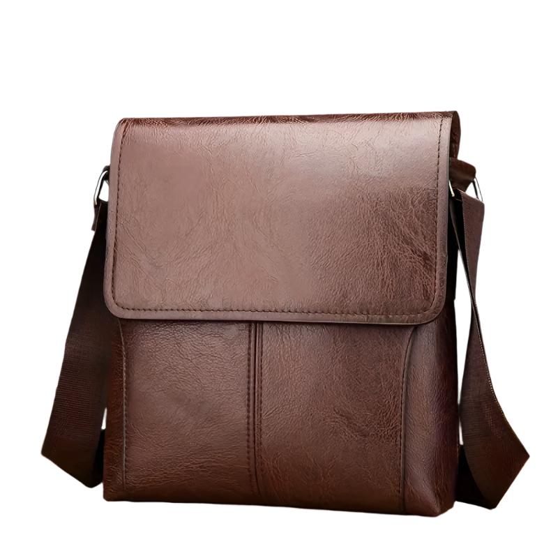 Classic Genuine Leather Crossbody Bag for Men - Fesara