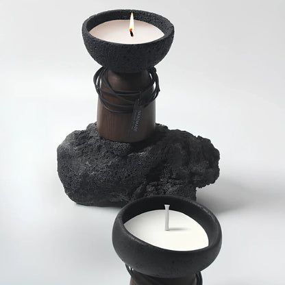 Warm Glow Metal Candle Stand