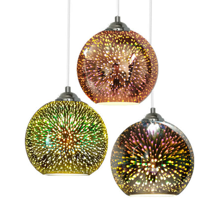 Vibrant Colorful Glass Pendant Light Fixture