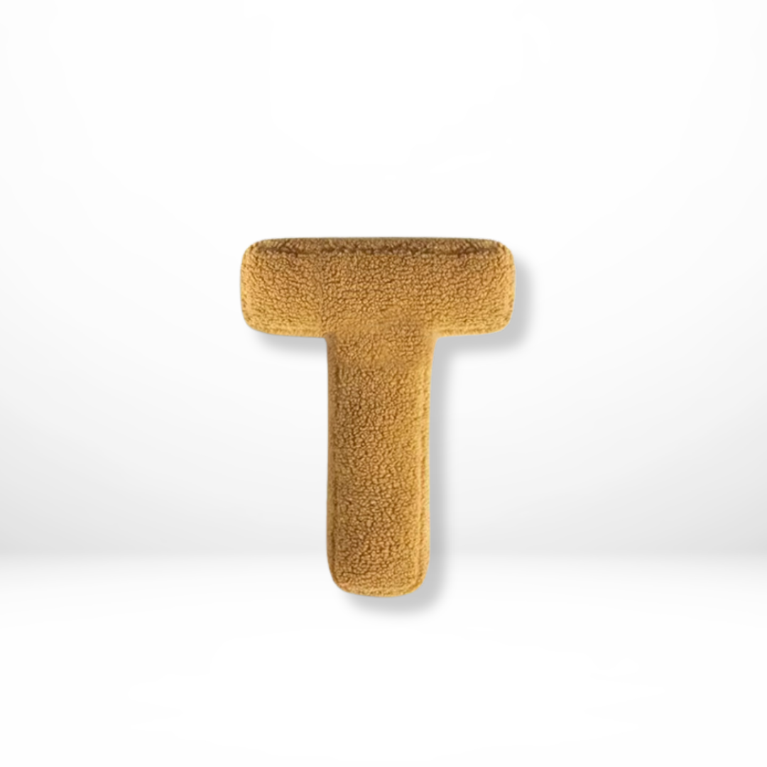 Soft Velvet Letter Pillow With Alphabet A-Z