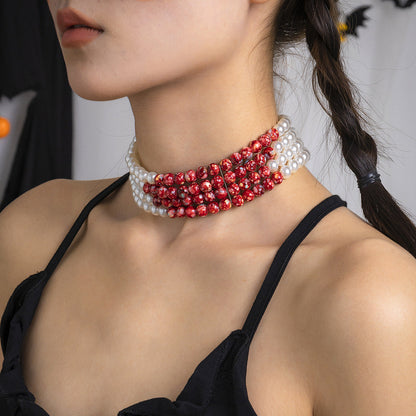 Spooky Chain Choker Necklace