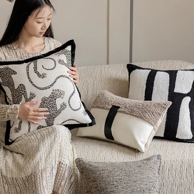Elegant Patterned Throw Pillow Covers