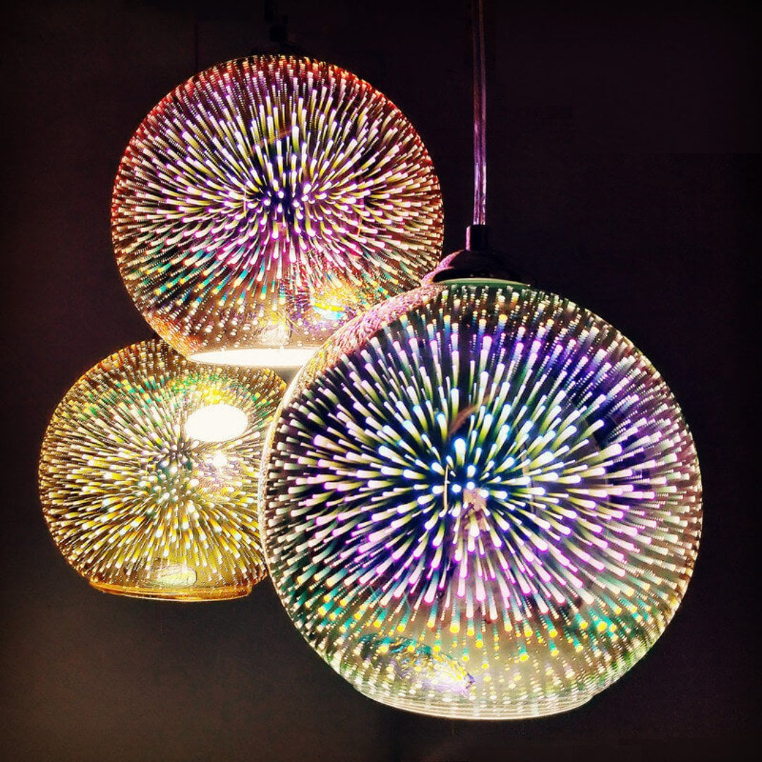Vibrant Colorful Glass Pendant Light Fixture