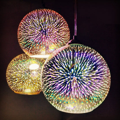 Vibrant Colorful Glass Pendant Light Fixture