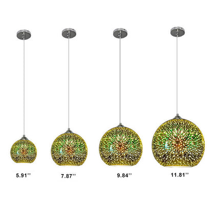 Vibrant Colorful Glass Pendant Light Fixture
