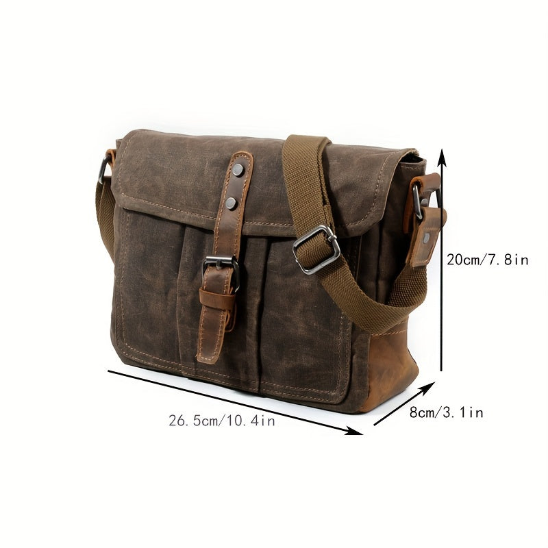 Vintage Style Canvas Crossbody Bag