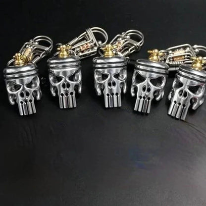 Tough Skull Pendant Keychain