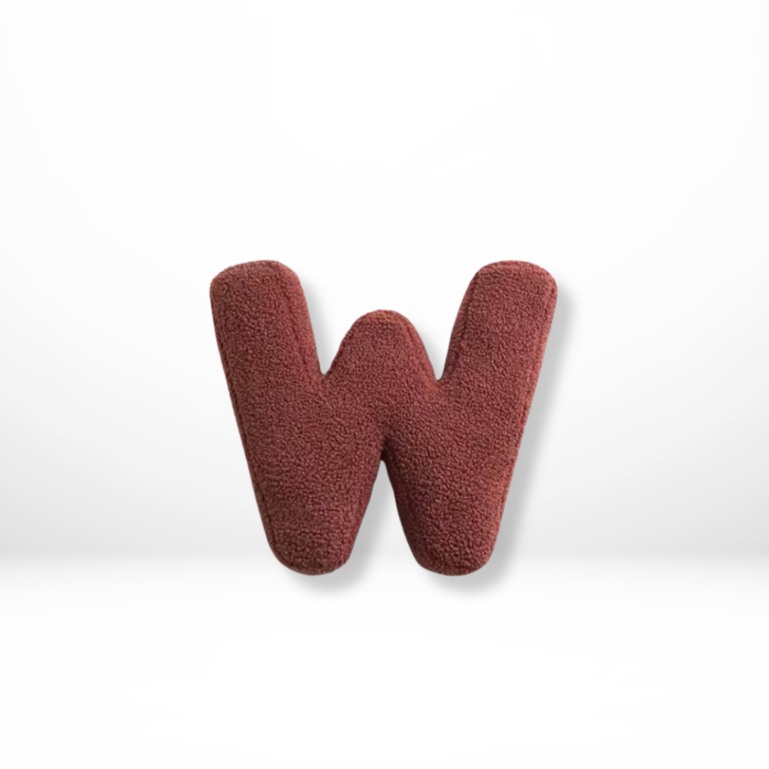 Soft Velvet Letter Pillow With Alphabet A-Z