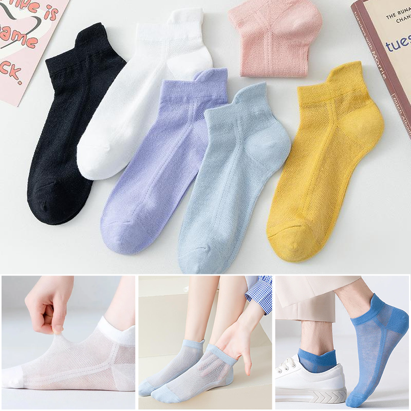 Thin No-Show Grip Socks